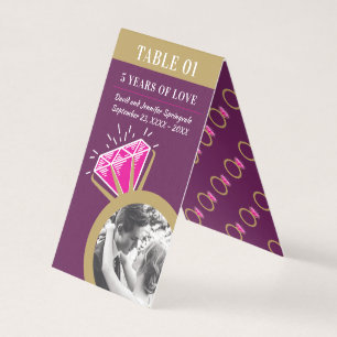 5th wedding anniversary pink tourmaline ring photo