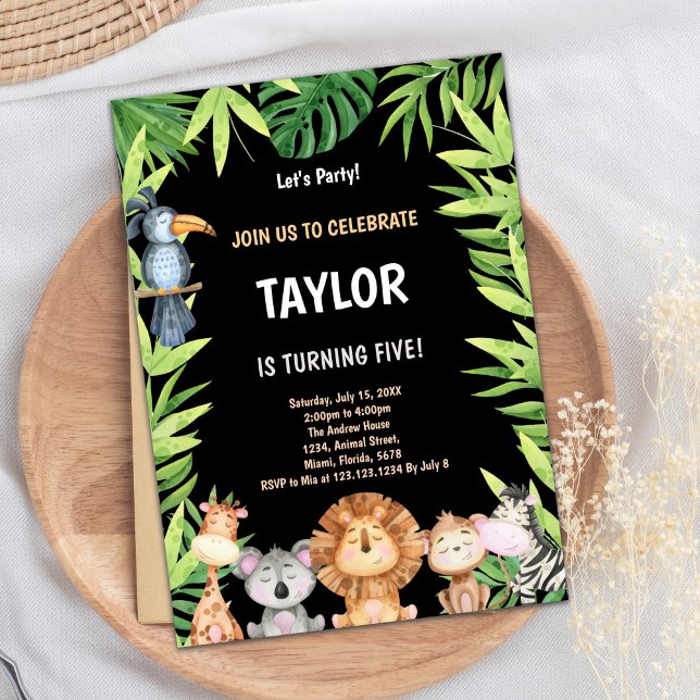 5th Wild One Birthday Invitations (5th Wild One Birthday Invitations)