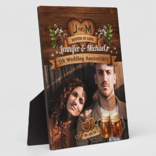 5th Wood Wedding Anniversary We Still Do Photo Plaque