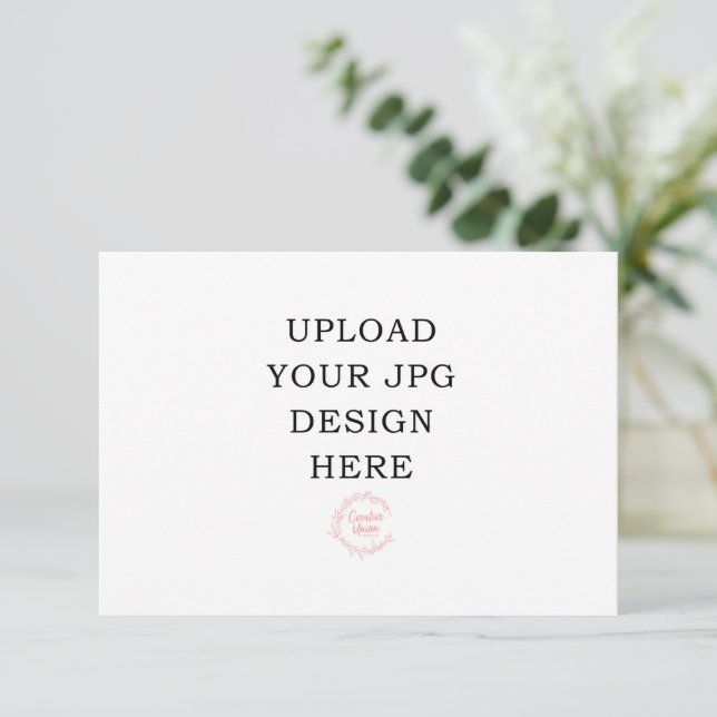 5x3.5 Printed Card - Upload your own design (Standing Front)