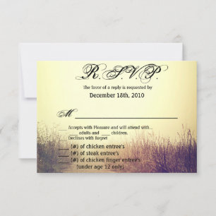 5x3.5 R.S.V.P. Card XMAS Sunrise Pathway Walkway P