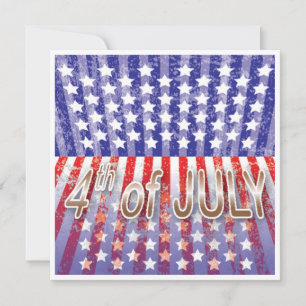 5x5 4th of July Party Invitation