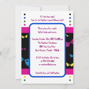 5x5 Evil Eyes Halloween Party Invitation