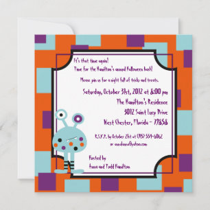5x5 Monster Bash Halloween Party Invitation