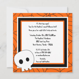 5x5 Spooky Fun Halloween Party Invitation