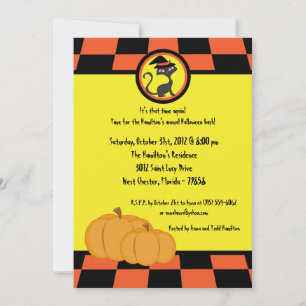 5x5 Witching Hour Halloween Party Invitation