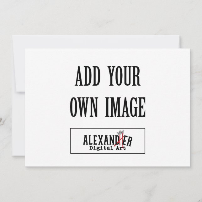 5x7" A7 Horizontal Flat Invitation (Front)