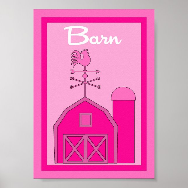 5X7 Barn Yard Girls Wall Art (Front)