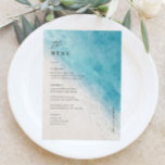 5x7" Beach Wedding Table Menu Cards Flat Menu<br><div class="desc">Elegant 5x7" Wedding Table Menu Cards Flat Menu Elegant Calligraphy Eat and Drink Wedding Menus | Simple Calligraphy Rustic Wedding Menus Wedding Menus,  Rustic Wedding Menu, </div>
