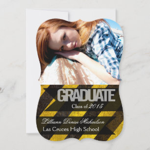 5x7 Bio Hazard Crime Scene Tap Senior Announcement