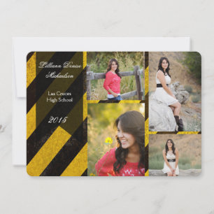 5x7 Bio Hazard Crime Scene Tap Senior Announcement