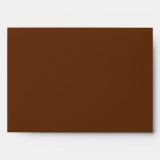 5x7 Brown Outside Olive Green Inside Envelope