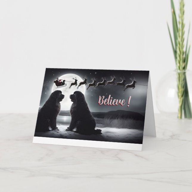 5x7 card 2 Newfs and Santa (Front)