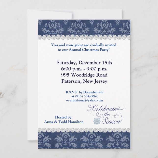 5x7 Celebrate the Seasons Invitation (Front)