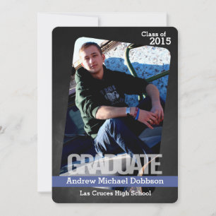 5x7 Chalkboard Black Board Senior Announcement