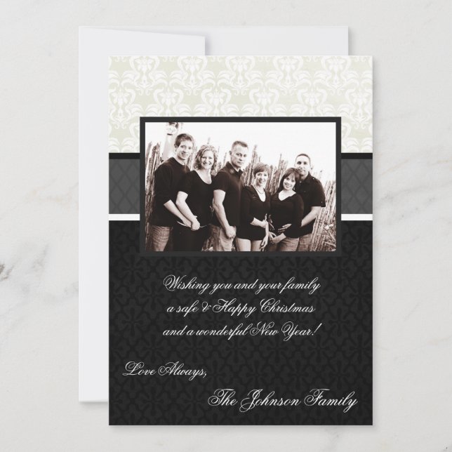 5x7 Christmas XMAS Happy Holiday PHOTO Card (Front)