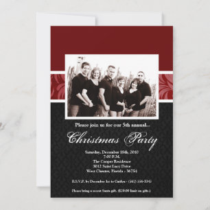 5x7 Christmas XMAS Happy Holiday PHOTO Invitation