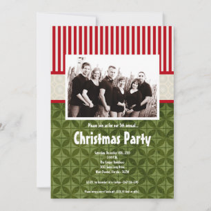 5x7 Christmas XMAS Happy Holiday PHOTO Invitation