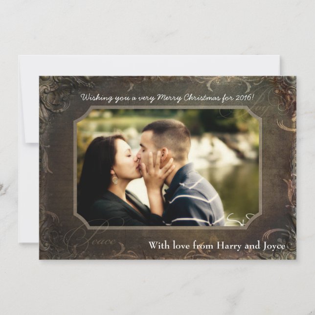 5x7 Christmas XMAS PHOTO Christmas Card (Front)