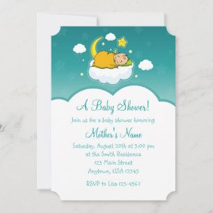 5x7 Cloud Baby Gender Neutral Baby Shower Invites