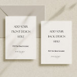 5x7" Double Sided Card Printing<br><div class="desc">PRINT ORDER for 5x7 inches Portrait Double Sided Card. This card is perfect for Invitation, menu and announcements for every special occasion. This printed card measures 5x7 inches / 127 x 178 mm portrait. Standard white envelope included. Personalise your designs in Corjl.com and download the front and back design separately...</div>