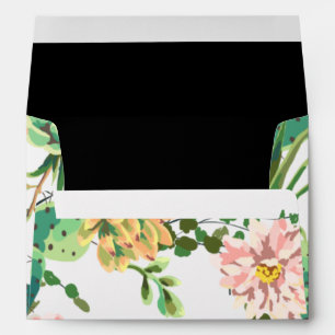 5x7 Envelope Bohemian Cactus Succulents Dessert Ca