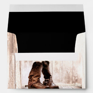 5x7 Envelope Boots Country Rustic Western Wear Bar