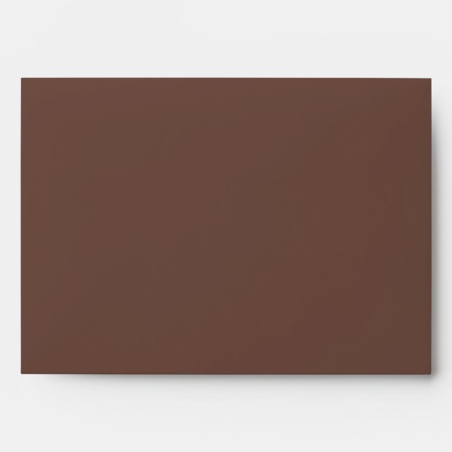 5x7 Envelope Brown Outside Dark Brown Inside (Front)