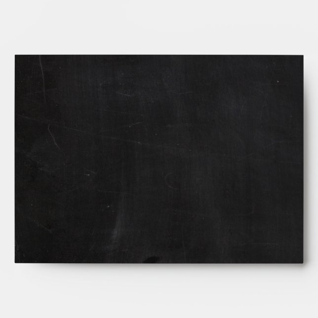 5x7 Envelope Chalkboard Outside White Inside (Front)