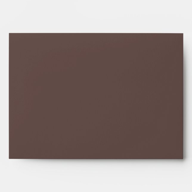 5x7 Envelope Dark Brown Outside Light Brown Inside (Front)