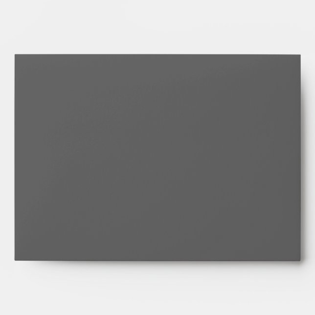 5x7 Envelope Grey  Outside Yellow Chevron Inside (Front)