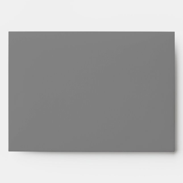 5x7 Envelope Grey Silver Outside Plum Purpl Inside (Front)
