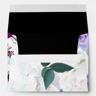 5x7 Envelope Lavender Hibiscus on White