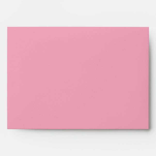 5x7 Envelope Light Pink Outside Hot Pink Inside (Front)