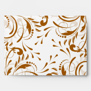 5x7 Envelope Option 1 Damask Autumn