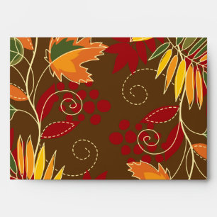 5x7 Envelope Option 1 Fall Foliage Leaves