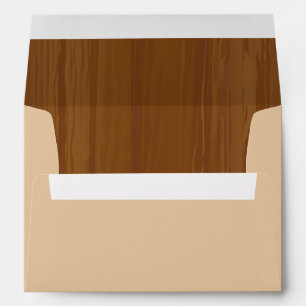 5x7  Envelope Option 1 Wooden Plank Floral Wedding
