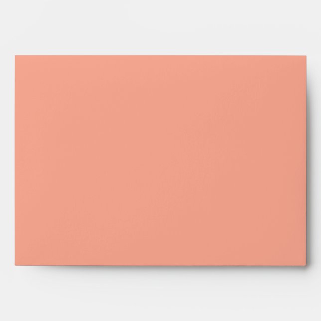5x7  Envelope Option 2 Brown Rose on Pink Floral (Front)