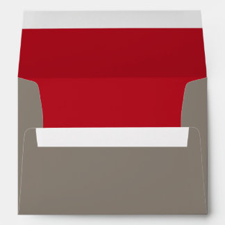 5x7 Envelope Option 2 Crimson Red/Grey Bg White S