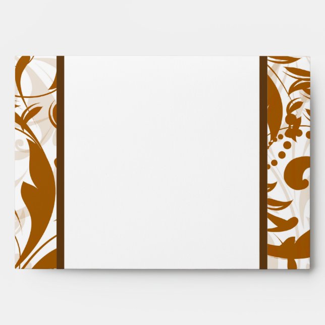 5x7  Envelope Option 2 Damask Autumn (Front)
