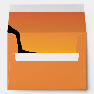 5x7 Envelope Option 2 Desert Mountain Sunset Red