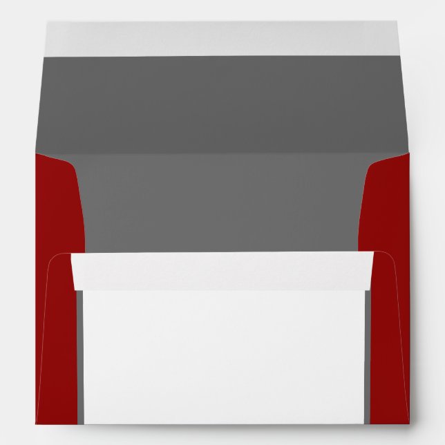 5x7  Envelope Option 2 Lady Bug on Dandelion Red S (Back (Bottom))