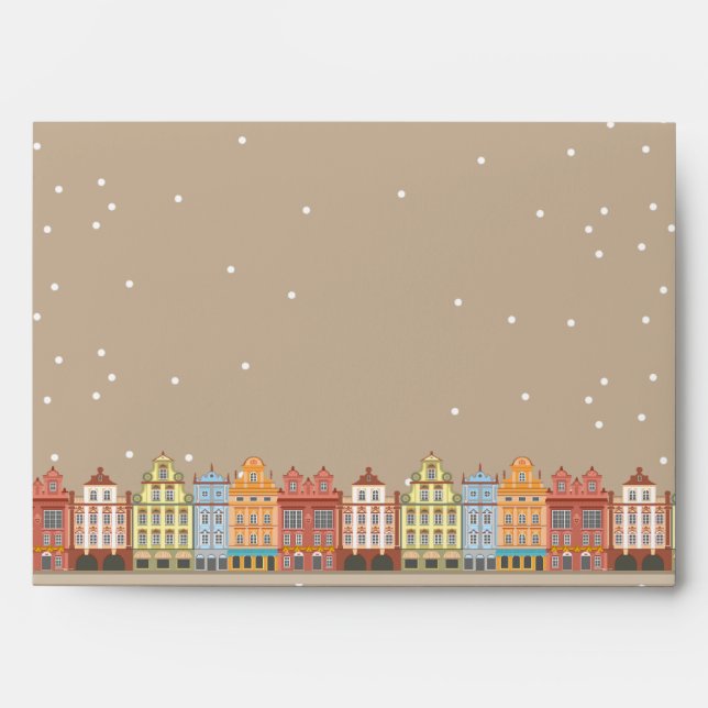 5x7  Envelope Option 2 Old Town Christmas (Front)