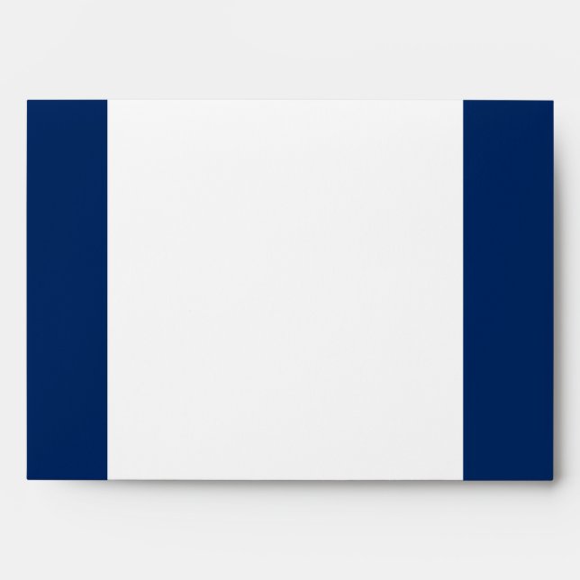 5x7  Envelope Option 3 Paper Plane Blue Swirl Loop (Front)