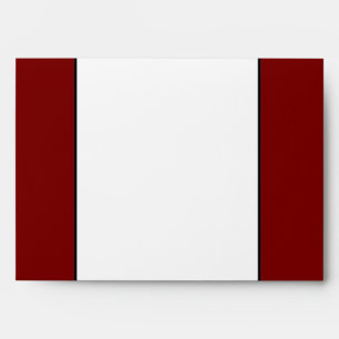 5x7  Envelope Option 3 Peacock Red Black White