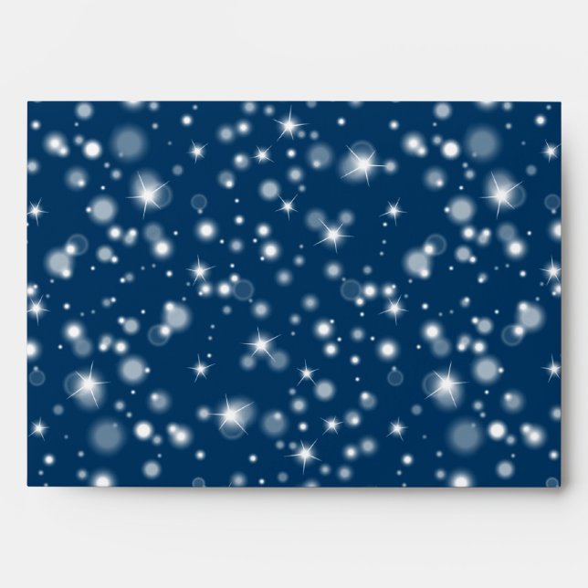 5x7  Envelope Option 3 Twinkling Snow / Bare Tree (Front)
