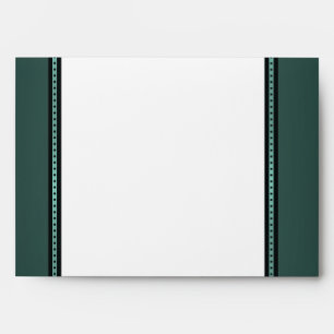 5x7  Envelope Option 4 Damask Teal Couple Man Woma
