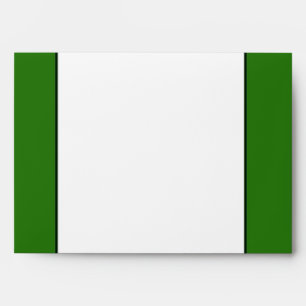 5x7 Envelope Option 4 Peacock Green Feathers