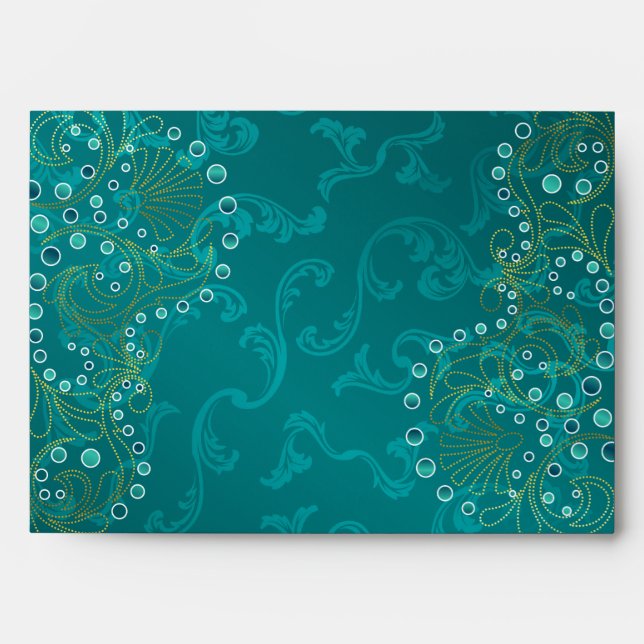 5x7  Envelope Option 5 Arabian Teal (Front)