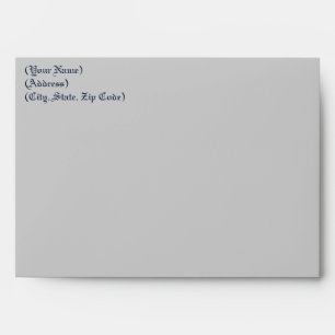 5x7 Envelope Option 5 Blue Seahorse stripes beach